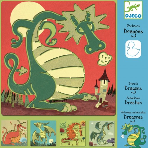 Sabloane de desen cu dragoni djeco Djeco imagine 2022 protejamcopilaria.ro