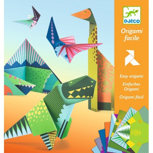 Creeaza origami cu dinozauri djeco Djeco imagine 2022 protejamcopilaria.ro