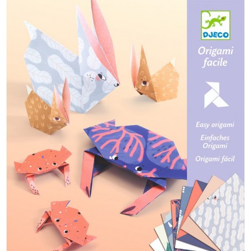 Creeaza origami familii de animale djeco Djeco imagine 2022 protejamcopilaria.ro