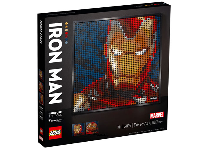 Marvel studios iron man lego art