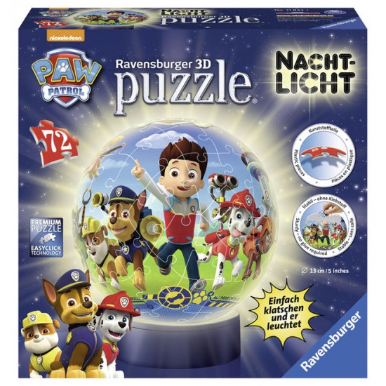 Puzzle 3d eroii paw patrol 72 piese ravensburger