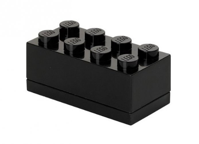 Mini cutie depozitare lego 2×4 negru kizo.ro imagine 2022 protejamcopilaria.ro