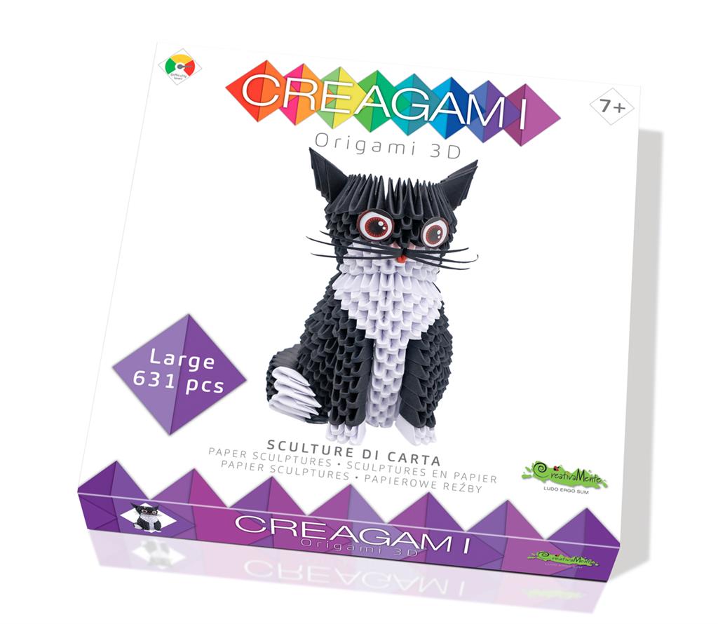 Creagami pisica origami 3d creativamente CreativaMente imagine 2022 protejamcopilaria.ro