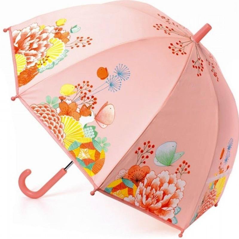 Umbrela copii flori colorate roz djeco Djeco imagine 2022 protejamcopilaria.ro