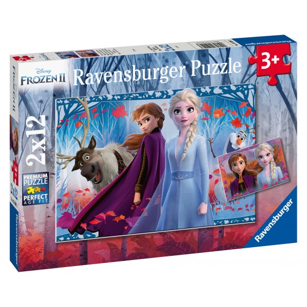Puzzle frozen ii 2x12 piese ravensburger
