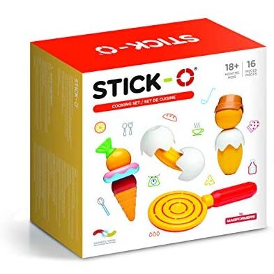 Joc cu magneti stick-o set de gatit 16 piese clics toys Clics Toys imagine 2022 protejamcopilaria.ro