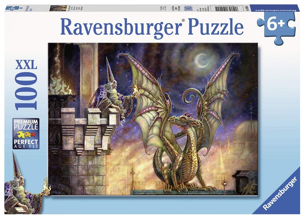 Puzzle dragon de foc 100 piese ravensburger