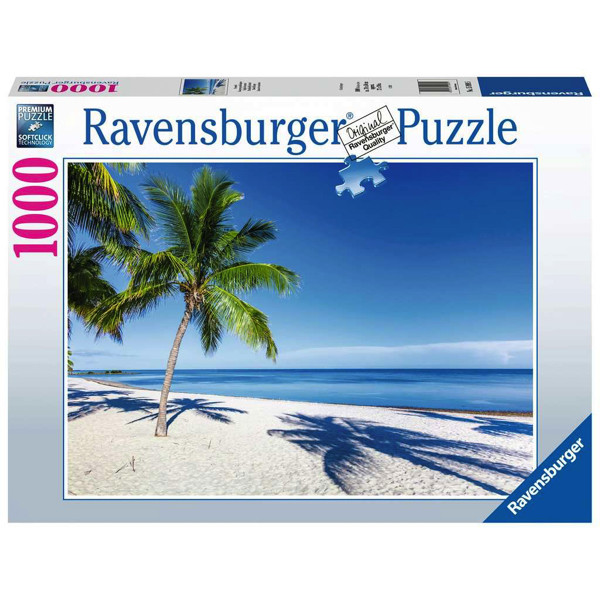 Puzzle copii si adulti plaja 1000 piese ravensburger imagine