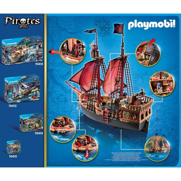 Corabia de lupta a piratilor playmobil pirates - 2