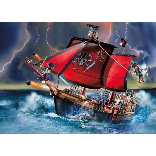 Corabia de lupta a piratilor playmobil pirates - 1