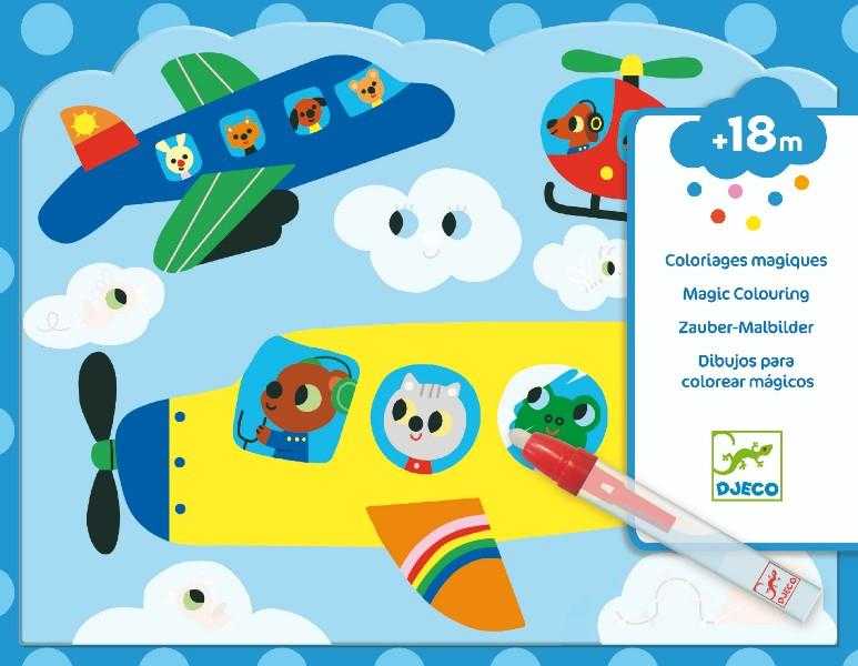 Set de pictura cu apa zbor djeco Djeco imagine 2022 protejamcopilaria.ro