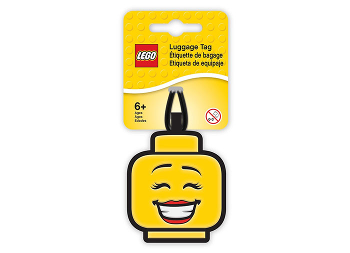 Eticheta bagaje cap minifigurina fata lego imagine