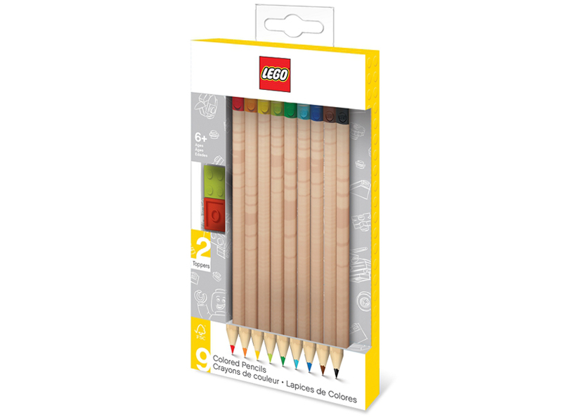 Set 9 creioane colorate lego imagine