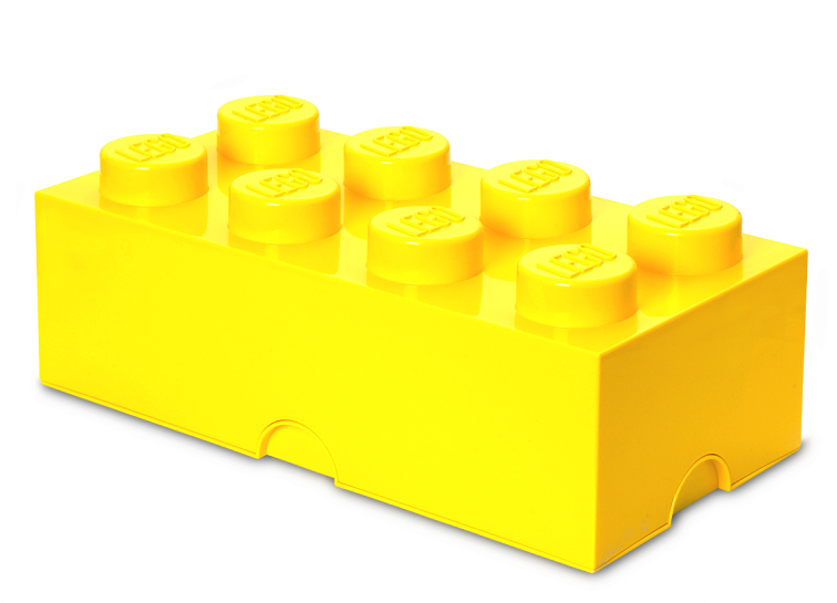 Cutie depozitare lego 2×4 galben kizo.ro imagine 2022 protejamcopilaria.ro