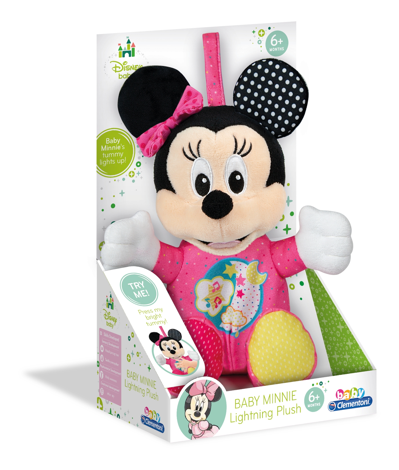 Plus baby minnie cu lumini si sunete clementoni