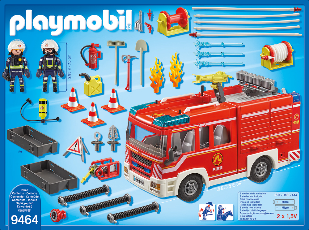 Masina de pompieri playmobil city action - 1