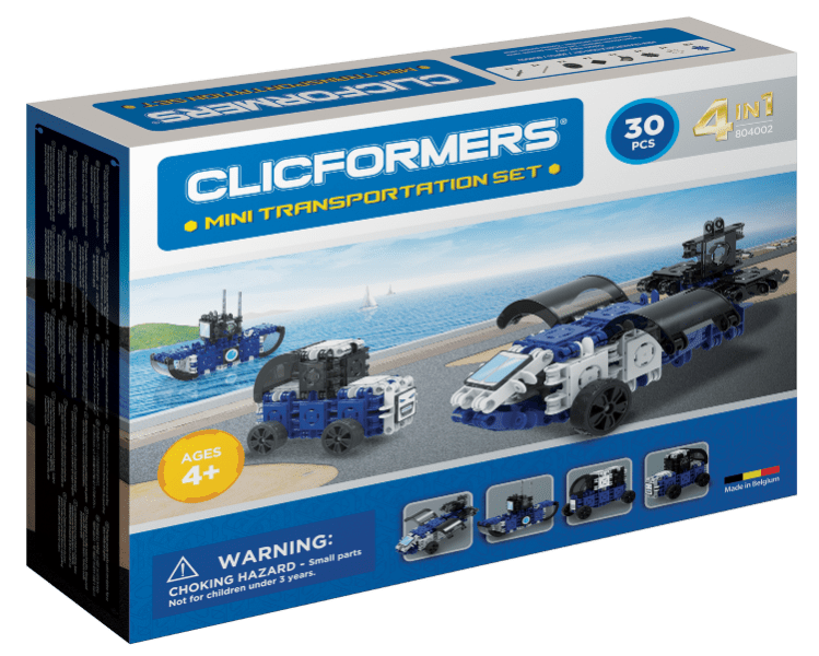 Set constructie clicformers mini transporter 30 piese clics toys Clics Toys imagine 2022 protejamcopilaria.ro