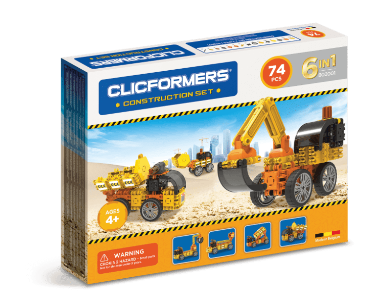 Set constructie clicformers santier 74 piese clics toys imagine