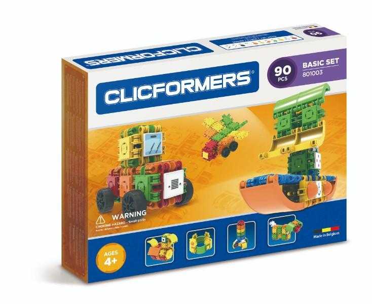 Set constructie clicformers basic 90 piese clics toys Clics Toys imagine 2022 protejamcopilaria.ro