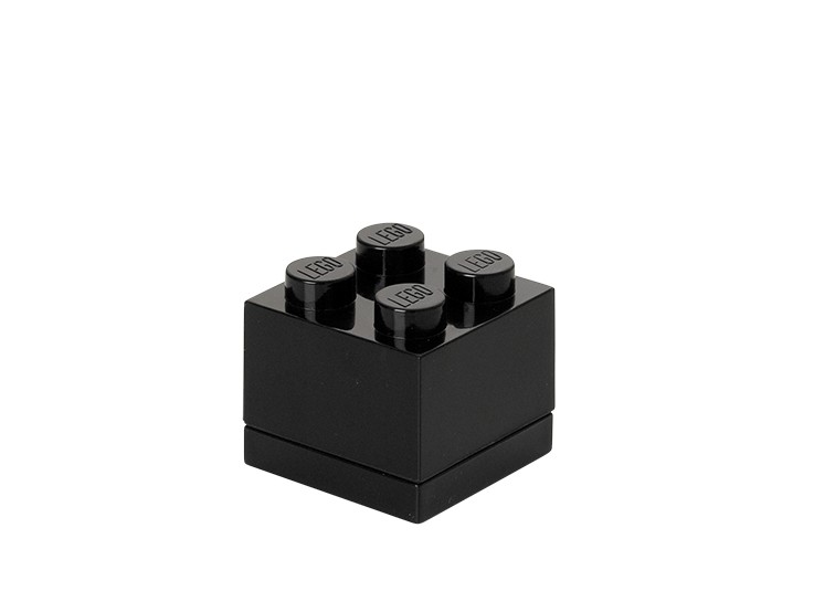 Mini cutie depozitare lego 2×2 negru kizo.ro imagine 2022 protejamcopilaria.ro