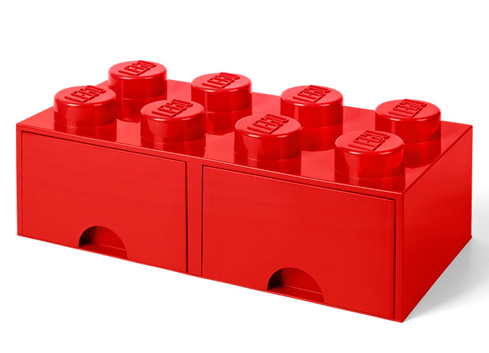 Cutie depozitare lego 2×4 cu sertare rosu kizo.ro imagine 2022 protejamcopilaria.ro