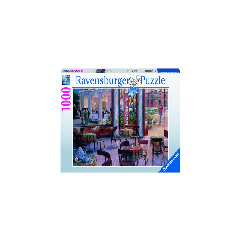 Puzzle copii si adulti cafenea 1000 piese ravensburger