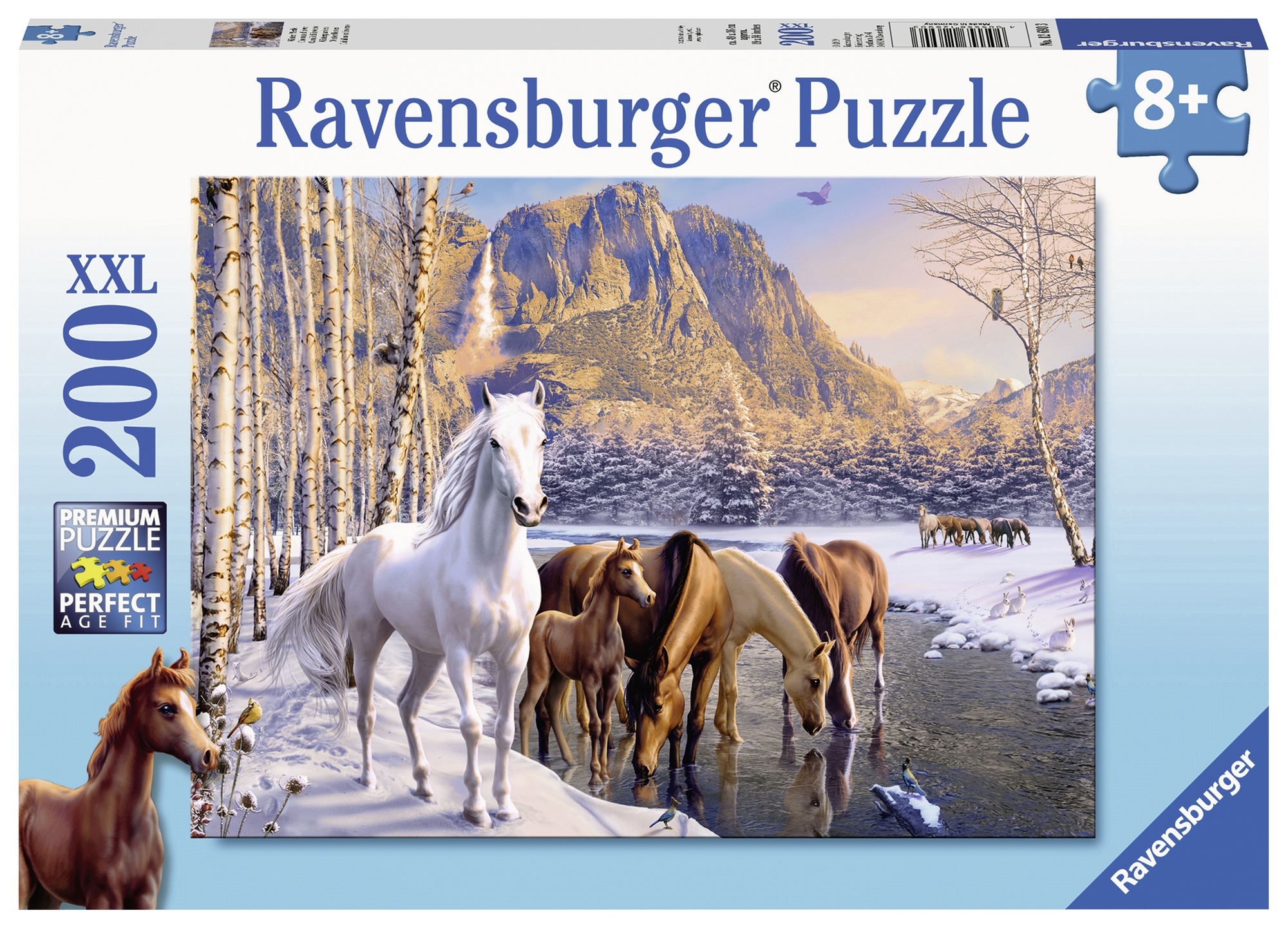 Puzzle cai iarna 200 piese ravensburger