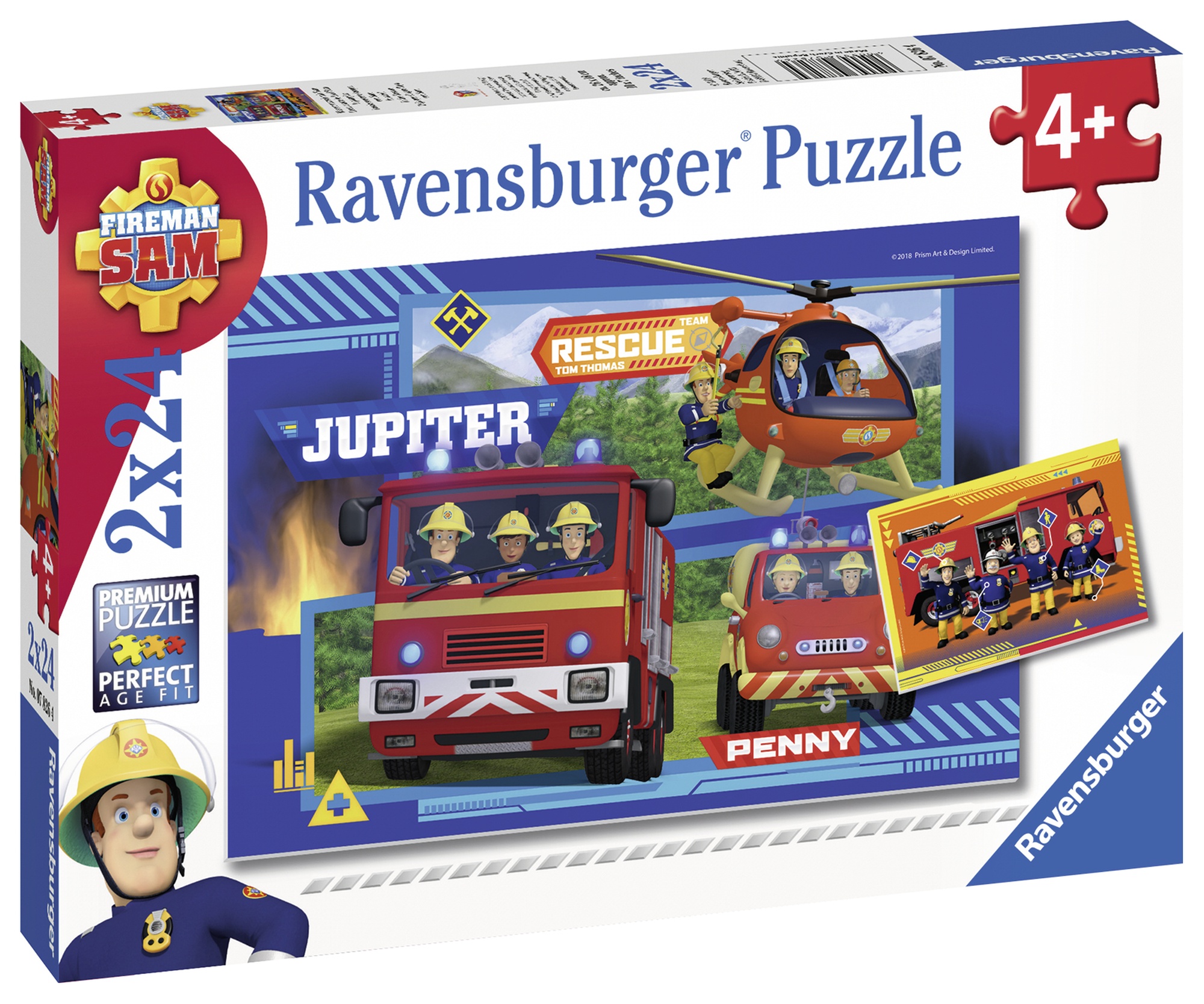 Puzzle echipa pompieri 2x24 ravensburger