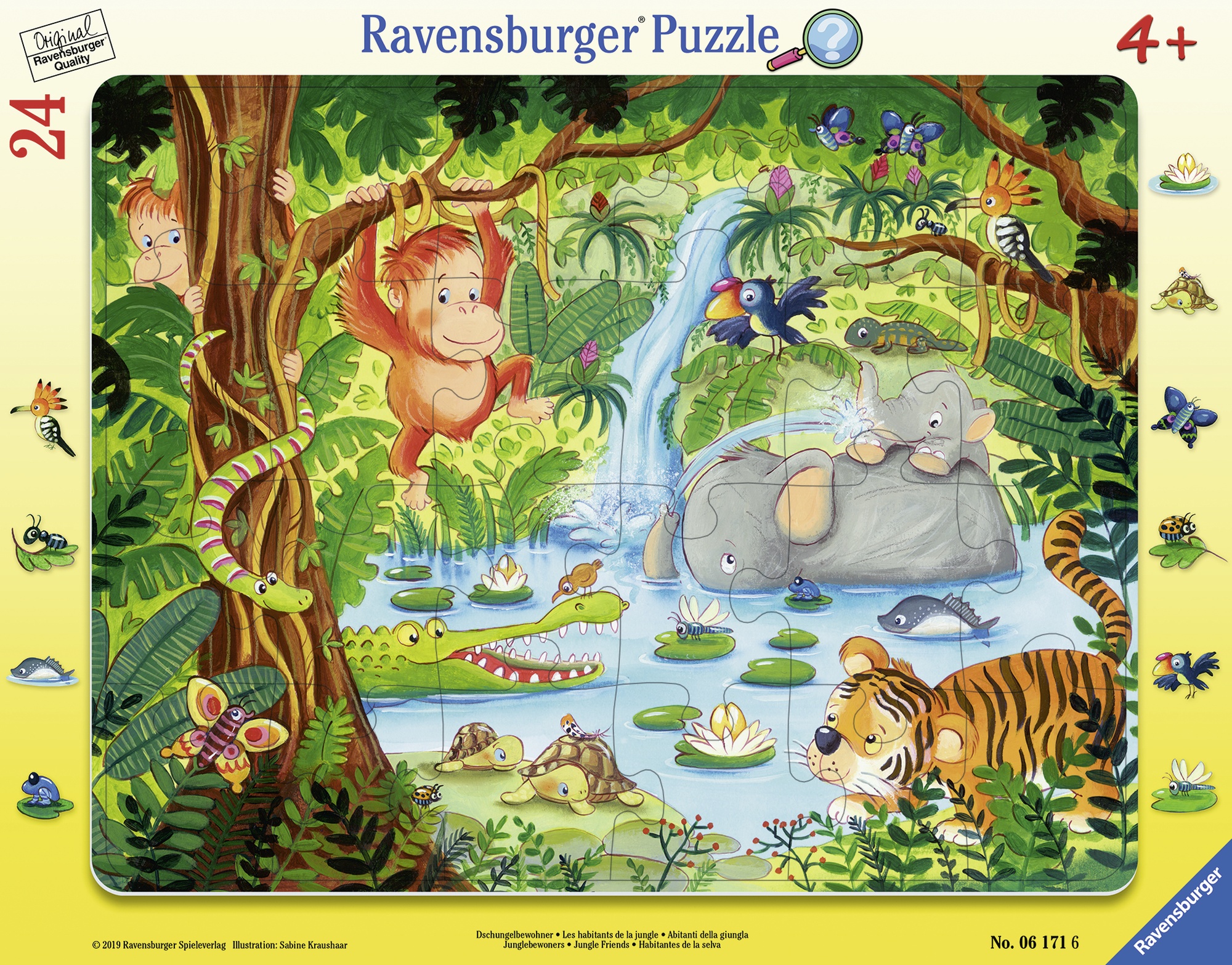 Puzzle jungla tip rama 24 piese ravensburger