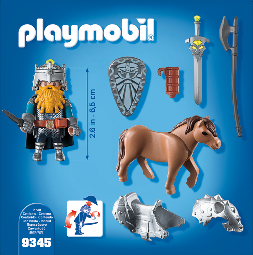Luptator pitic cu ponei playmobil knights - 1