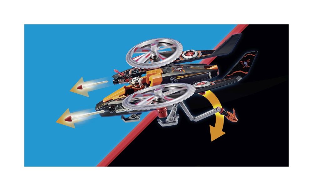 Elicopterul piratilor galactici playmobil galaxy police - 2