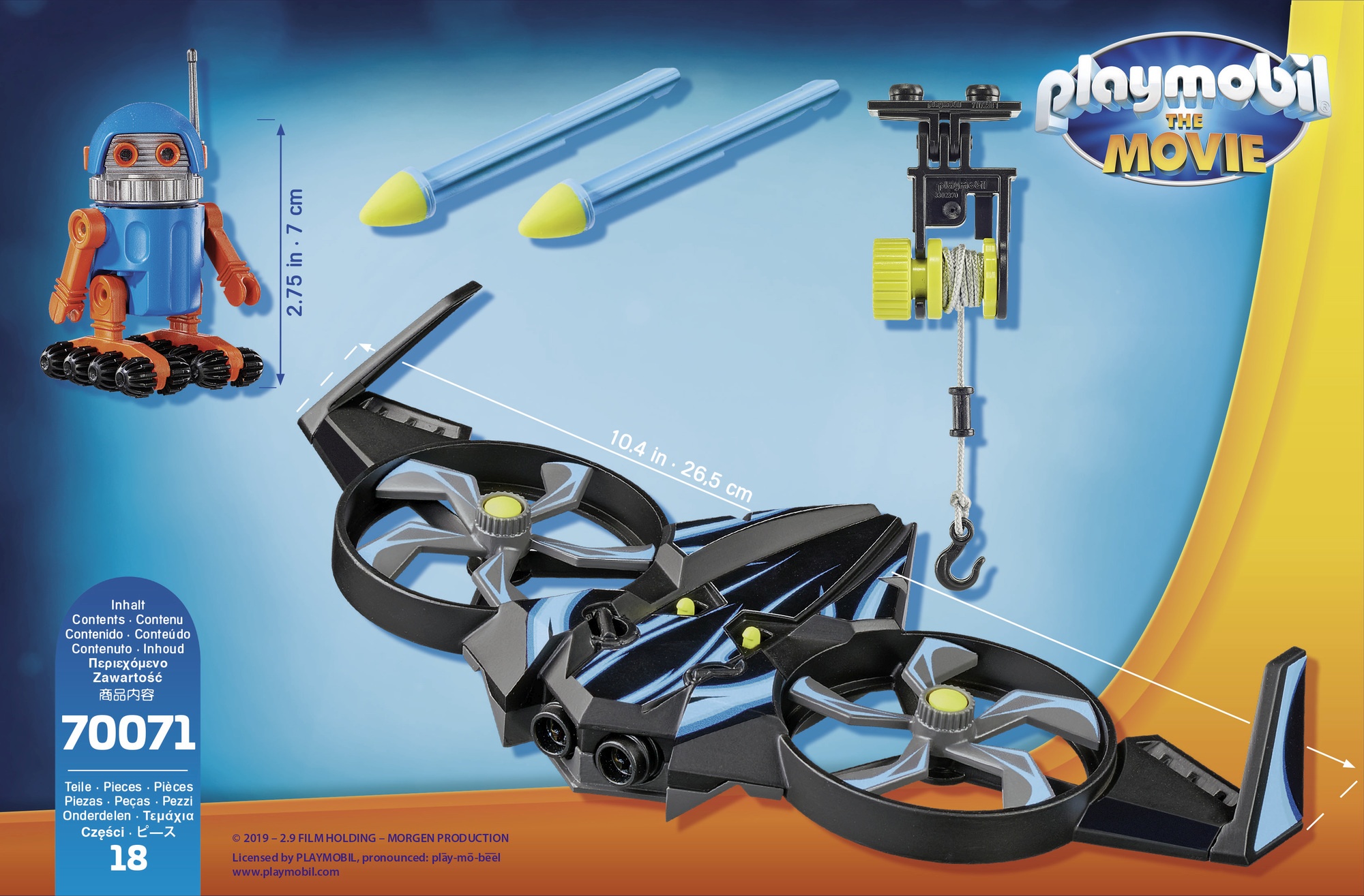 Robitron cu drona playmobil movie - 3