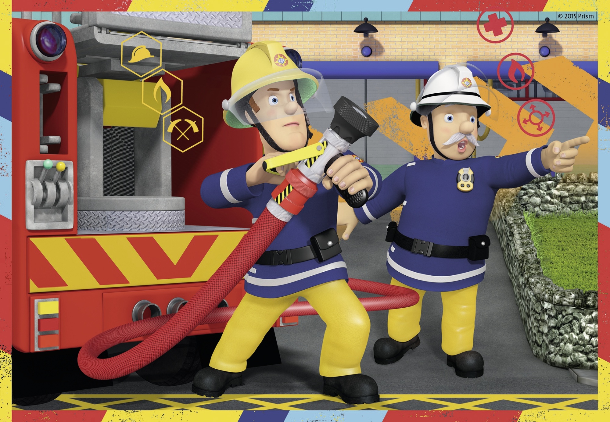 Puzzle pompierul sam 2x12 piese ravensburger - 1