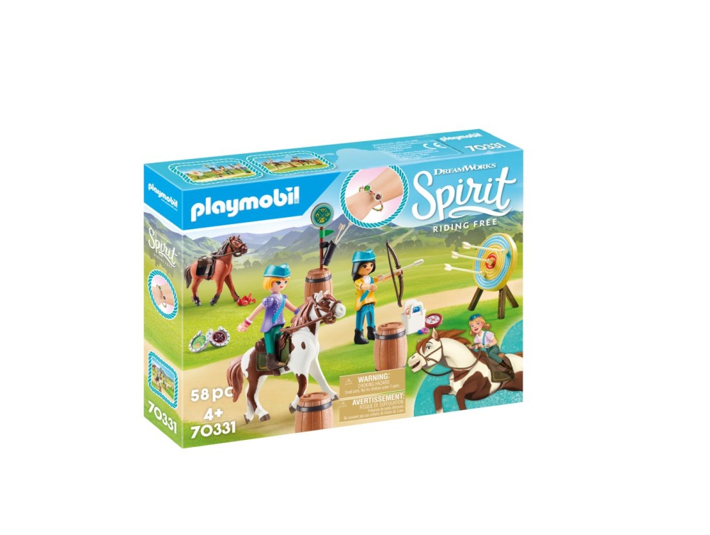 Caluti si lectii de tras cu arcul playmobil spirit