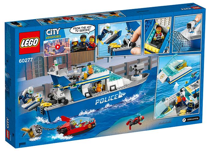 Barca de patrula a politiei lego city - 1