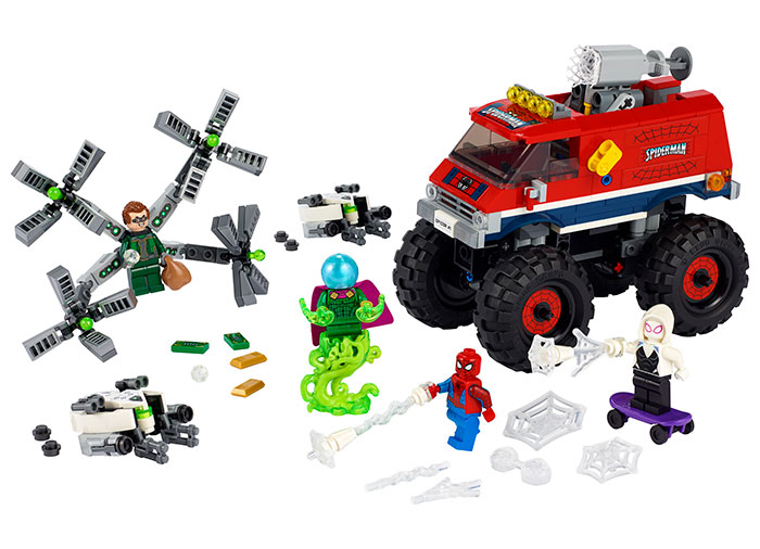 Monster truck spider man si mysterio lego marvel super heroes - 2