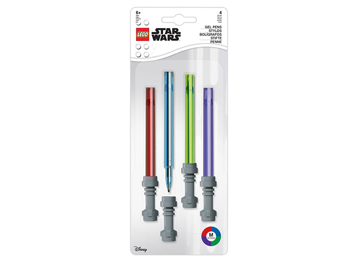 Set 4 pixuri colorate cu gel lego star wars lightsaber