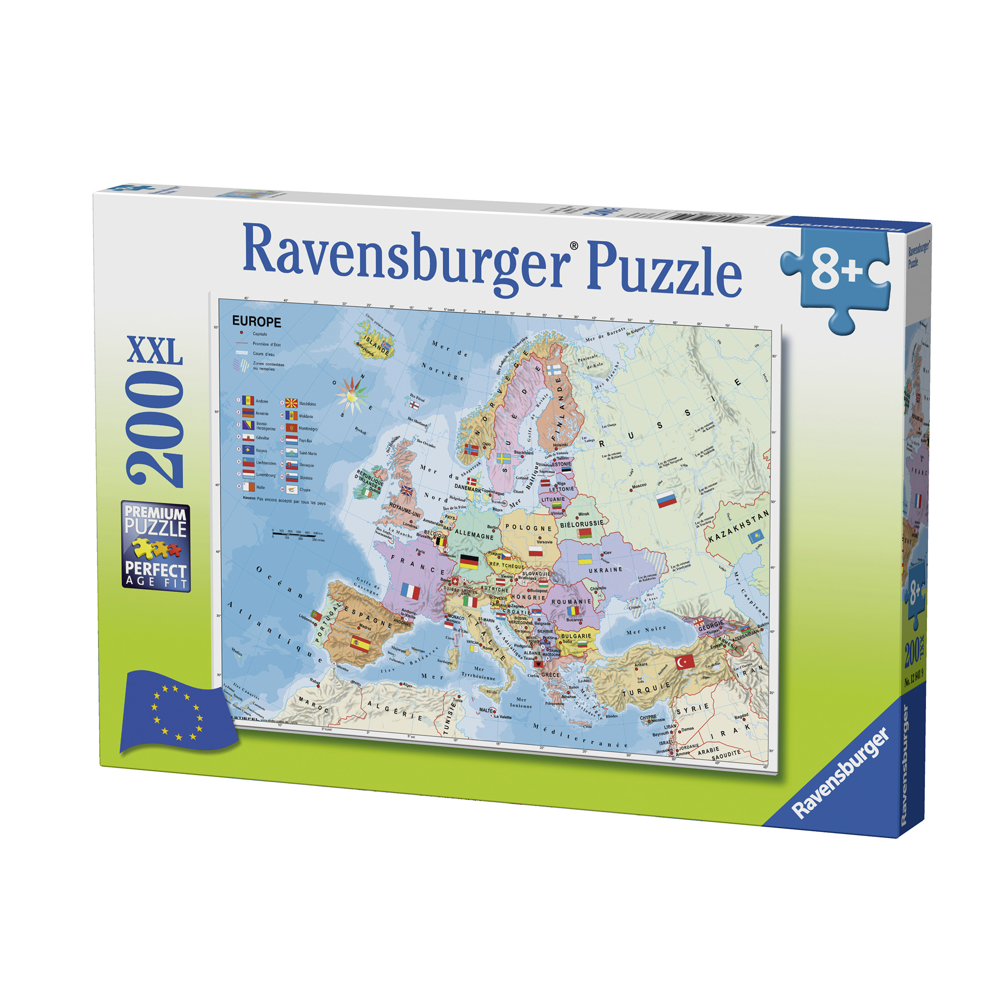 Puzzle harta europei 200 piese ravensburger kizo.ro imagine 2022 protejamcopilaria.ro