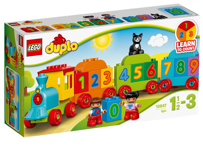 Trenul cu numere lego duplo imagine