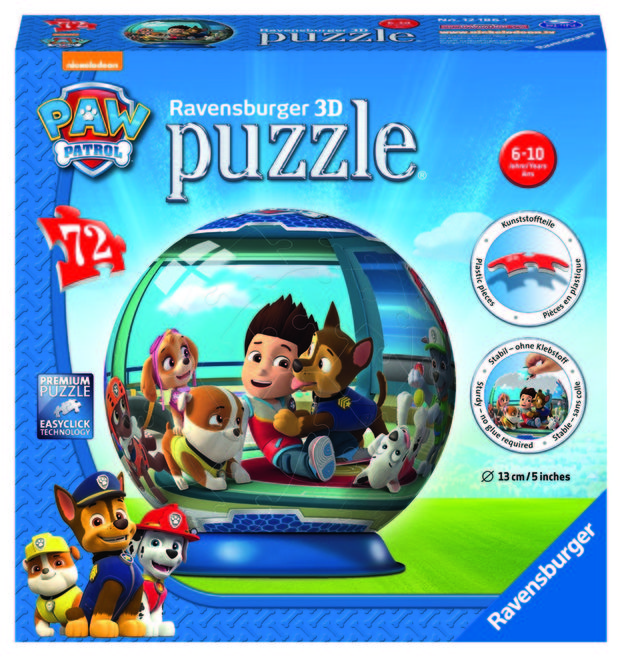 Puzzle 3d paw patrol 72 piese ravensburger