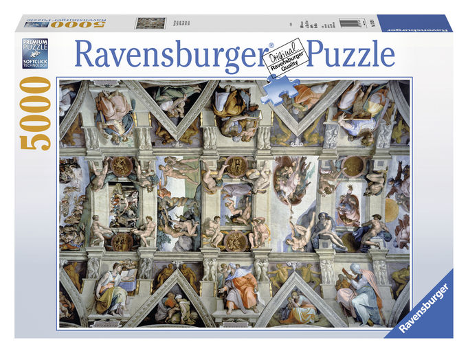 Puzzle adulti si copii capela sixtina 5000 piese ravensburger