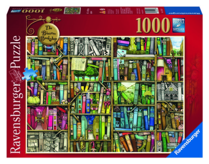 Puzzle adulti si copii libraria bizara 1000 piese ravensburger