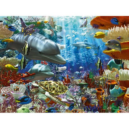 Puzzle adulti si copii minunile oceanului 3000 piese ravensburger