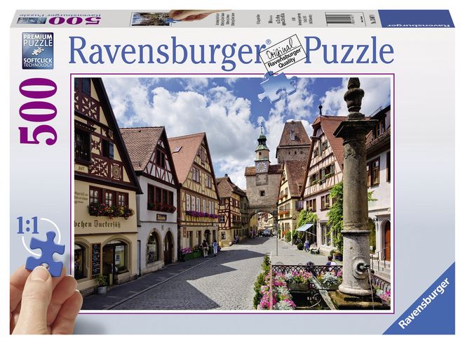 Puzzle rothenburg 500 piese ravensburger kizo.ro imagine 2022 protejamcopilaria.ro