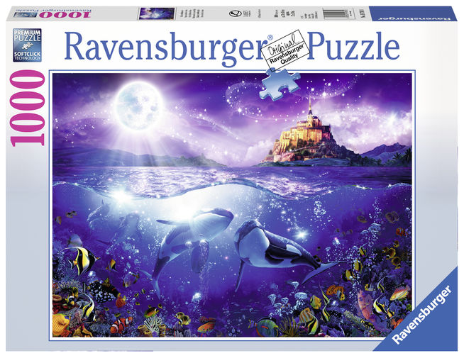 Puzzle copii si adulti balene 1000 piese ravensburger