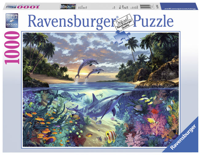 Puzzle copii si adulti corali 1000 piese ravensburger