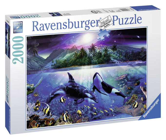 Puzzle copii si adulti mister sub apa 2000 piese ravensburger