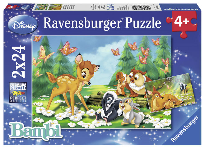 Puzzle bambi 2x24 piese ravensburger