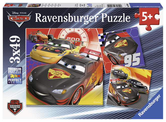 Puzzle cars aventura 3x49 piese ravensburger