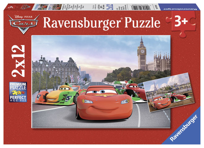 Puzzle cars 2x12 piese ravensburger imagine
